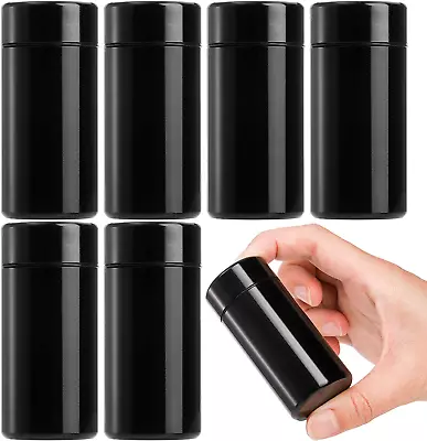 6 Pack Small Storage Jars 1.4 Oz Mini Bottles Containers With Lids Portable Me • $20.36