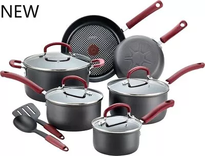 T-fal Ultimate Hard Anodized Nonstick Cookware Set 12 Piece NEW • $138.99
