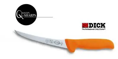 F Dick Boning 5  Curved Narrow Fluro Orange 8289113-53 Butcher Chef FREE POST • $32