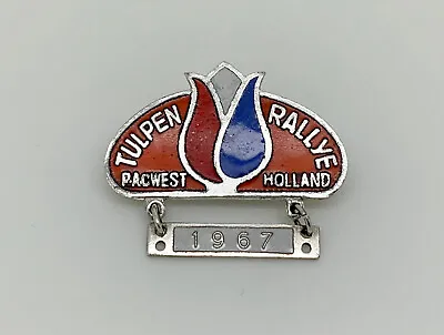 Vintage Enamel Tulpen Rallye - Tulip Rally Rac West Holland Badge + 1967 Bar • $63.13