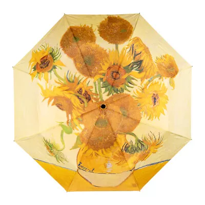 Clifton Women Folding 100cm Auto Open Wind Resistant Umbrella Sunflowers • $37