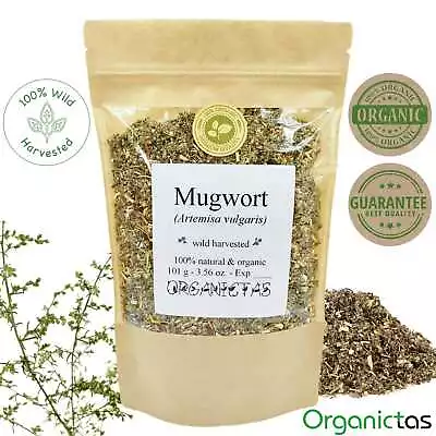 Mugwort Organic Dried Cut Wildcrafted Artemisia Vulgaris 100 % Premium Quality • $10.68