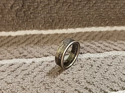 Wyoming State 90% Silver  Washington Quarters Coin Ring Size 8  2007 • $32.01