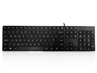 Accuratus 301 - PS/2 Full Size Super Slim Multimedia Keyboard With Square Modern • £20.99