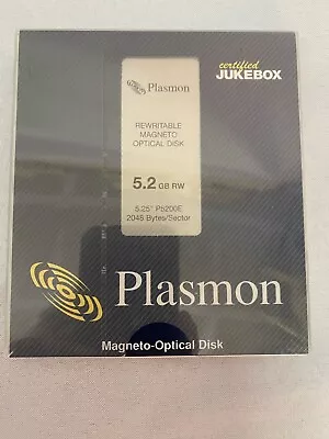 Plasmon P5200E 5.2GB MO RW Rewritable Magneto Optical Media 5-pack • $79.99