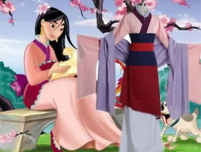 Hua Mulan Dress Pink Princess Dress Movie Cosplay Costume Custom Made Dresses • $51.95