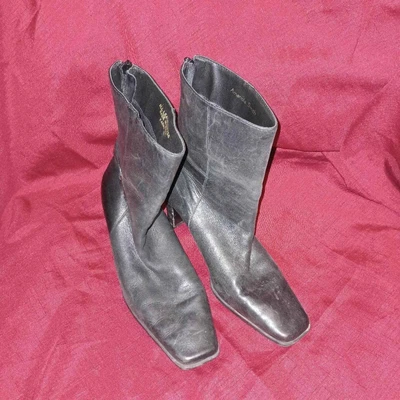 $25 • Buy Ladies Amanda Smith Black Leather Mid-Calf Shoe-boot, 8M, Karma, Brazil Made