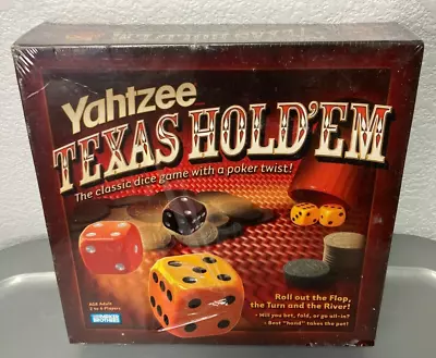 NEW SEALED Yahtzee Texas Hold'Em Poker Dice Game Parker Brothers • $15.75