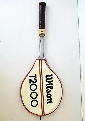 Wilson T2000 Jimmy Connors Steel Tennis Racket Strung Vintage MADE IN  USA • $29.15