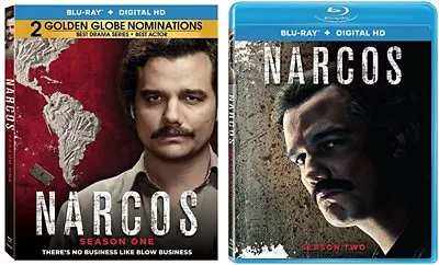 Narcos Complete Pablo Escobar TV Series Seasons 1-2 (1 & 2)  NEW BLU-RAY SETS • $37.50