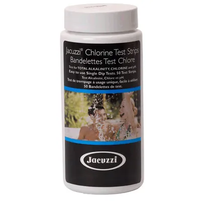 Jacuzzi Chlorine 3 Way Test Strips Pack Of 50 Dip Testers Water Alkalinity Ph • £24.95