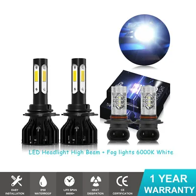 For Subaru Outback 2000-2009 LED Headlight High Beam+Fog Light 4 Bulbs Combo Kit • $49.99