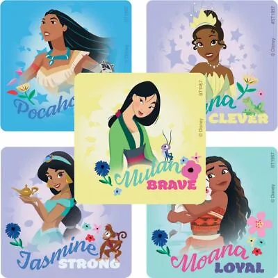 Disney Princess Stickers X 5 - Favours - Birthday Party Supplies Princess Traits • $1.92