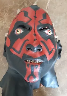 Darth Maul Mask Lucas Film Latex Mask Of Darth Maul Star Wars • £19.28