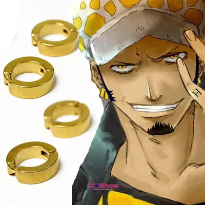 $9.29 • Buy One Piece Trafalgar Law Cosplay Earrings Trafalgar Law Cosplay Clip Ear Jewelry