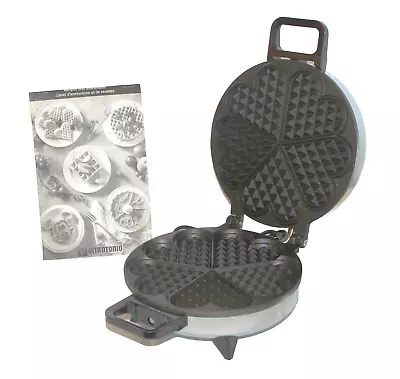 Vitantonio 5 Five Of Hearts Waffle Maker  Model No. 600 VTG Non Stick  • $32.49