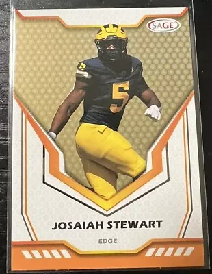 2024 Sage Football Gold Josaiah Stewart #78 Michigan Wolverines • $0.99