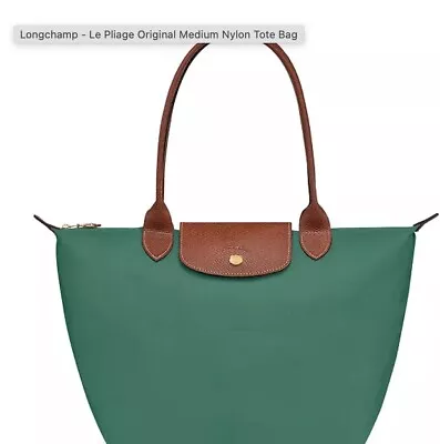 Longchamp Le Pliage Original Medium Nylon Tote Bag (Green) • $27.99