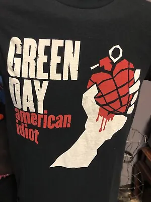 Green Day American Idiot Black No Tag T-shirt Billie Joe Armstrong Mike Dirnt • $14.98