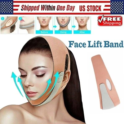 $9.90 • Buy V-line Face Chin Cheek Lift Up Slimming Slim Mask Anti Wrinkle Belt Strap Band