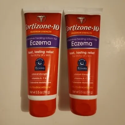 Cortizone 10 Lotion Intensive Healing Eczema Lotion 3.5oz X2 Exp 2026+ • $21.99