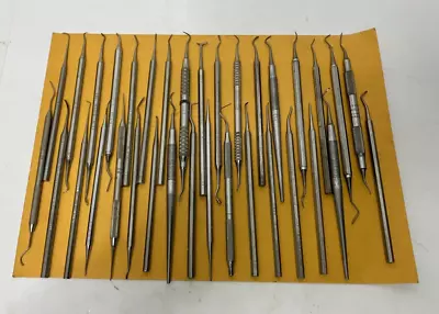 Vintage Stainless Dental Tools 34 Lot H.u. Friedy • $29.99