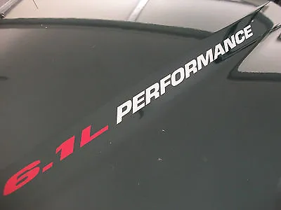 6.1L PERFORMANCE (pair) FITS: Dodge SRT-8 Vinyl Sticker Decals Emblem Hemi V8 • $11.45