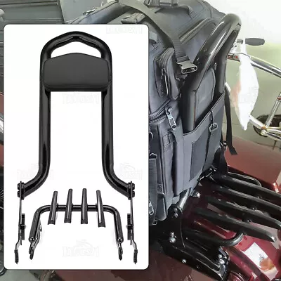 $174.99 • Buy Circle Backrest Sissy Bar & Stealth Luggage Rack For Harley Street Glide 09-2023