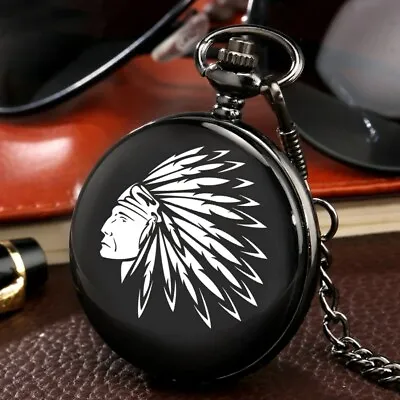 FROM EBAY'S HIGHEST RATED SELLER!!!... Indian Head Western Cowboy Pocket Watch • $23.95