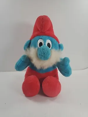 Vintage 1996 Toy Island Papa Smurf 12  Plush Toy • $14.95