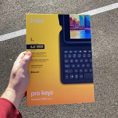 $5 • Buy For Parts ZAGG Pro Keys Keyboard Case For Apple IPad 10.2 Inch 7th, 8th, 9th Gen