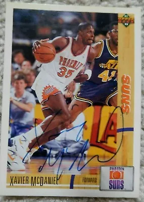 Xavier McDaniel Auto Autograph Signed 91-92 Upper Deck Card Suns Celtics Sonics • $7.99