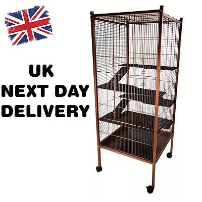 1.5 Metres Tall Rat Hamster Cage - Spacious Enclosure + Shelves Included Copper • £139.99