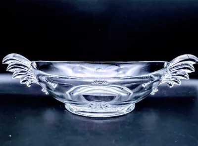 VINTAGE  FOSTORIA  BAROQUE STYLE OVAL  BOWL Winged Handles 15 1/2 Clear #2484 • $49