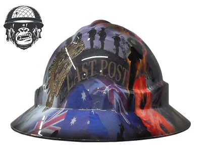 Custom Hydrographic Safety Hard Hat REMEMBRANCE PRO CHOICE WIDE BRIM • $85