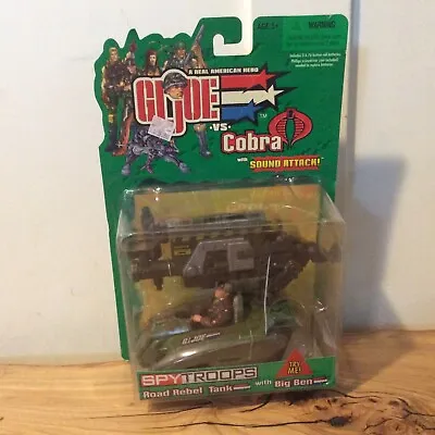 Gi Joe Spy Troops Road Rebel Tank With Big Ben 3.75  Figure Hasbro Moc 2003 * • $34.99