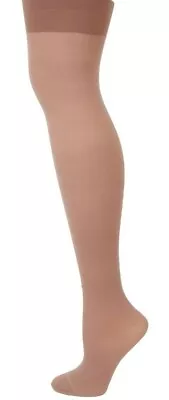 Lot Of 2 - Mod & Tone Sheer Support Control Top Pantyhose Color: Nude Medium.   • $12.79