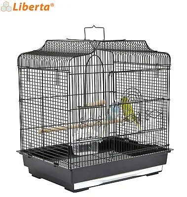Liberta Black Siam Metal Cage Budgie Canary Finch Cage Genuine Quality Made  • £42.99