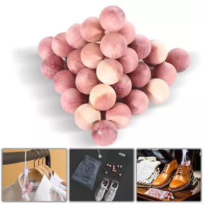 50x Aromatic Cedar Blocks Organic Cedar Balls Wood Hanger For Closets Heavy Duty • $14.87