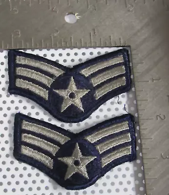 VTG US AIR FORCE USAF SENIOR AIRMAN SRA RANK MILITARY UNIFORM PATCH SET Women ? • $9.99