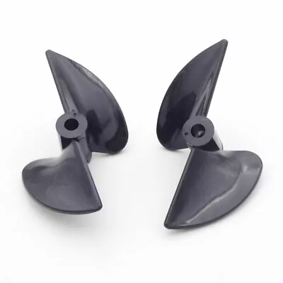 2x RC Boat 2-Blades 70mm P1.4 PC Propeller 5mm Shaft Prop For RC Bait Tug Boat • $9.39