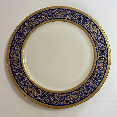 Vintage/ Antique Limoges GDA France Blue And Gold Dinner Plate • $14.30