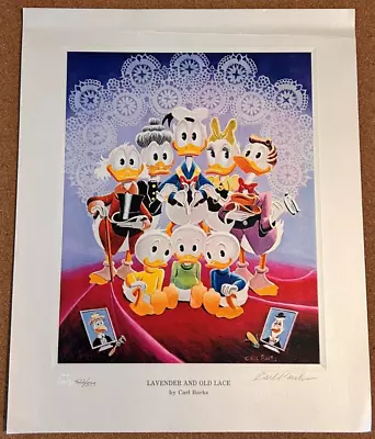 Carl Barks Autograph With Lavender And Old Lace Disney Donald Duck Fam #422/595 • $499.99