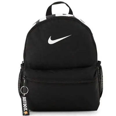 Nike Kids' 11L Brasilia Just Do It Mini Backpack - Black/White • $72