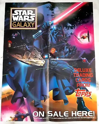 1993 Topps Star Wars Galaxy Poster Darth Vader New 17 X22  Vintage Poster Promo- • $14.99