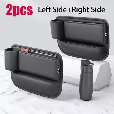 1Pair SideCar Accessories Seat Gap Filler Storage Box Phone Holder Organizer • $16.99