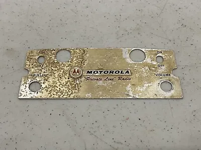 Motorola Motrac Mocom-70 Control Head Escutcheon Faceplate Private Line Radio • $9.99
