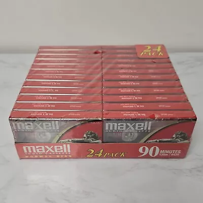 Maxell UR 90 NEW 24-Pack Blank Audio Cassette Tapes Normal Bias Sealed VTG 90s K • $38.97