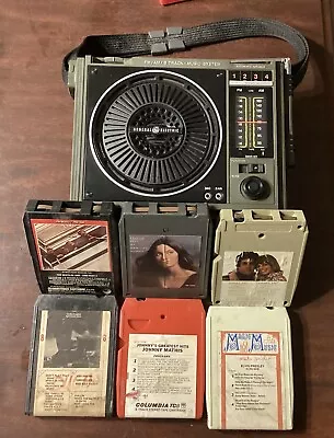 General Electric 8-track/amfm Radio Works Comes With Pictured 8-tracks • $20.50