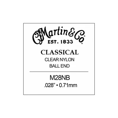 Martin M28NB Classical Clear Nylon Ball End .28  String • $1.75